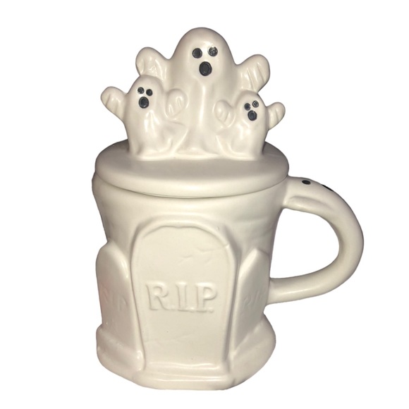 Ghost RIP mug with topper new with tags - Picture 3 of 15